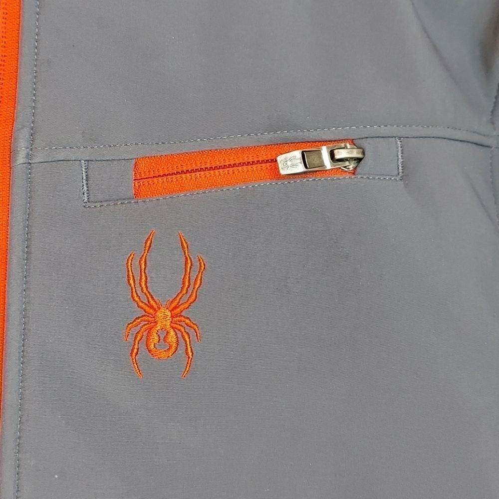 SPYDER Grey Soft Shell Full Zip Jacket Sz XL - Picture 4 of 12
